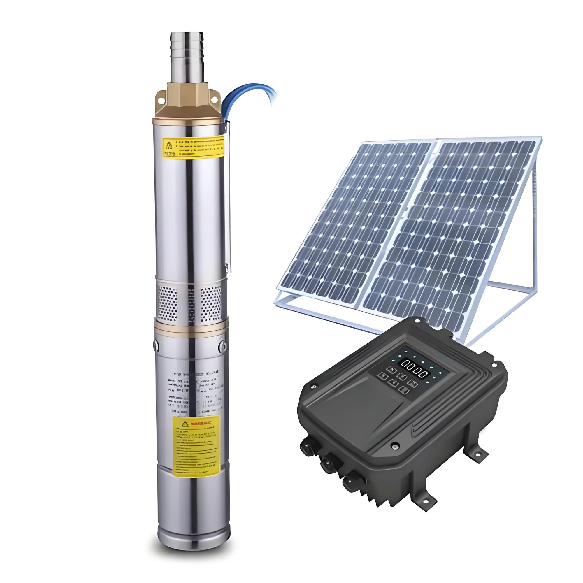 0.5 HP & 7.5 HP High Pressure Stainless Steel Submersible Solar Water Pump DC Brushless Motor Multistage Portable OEM