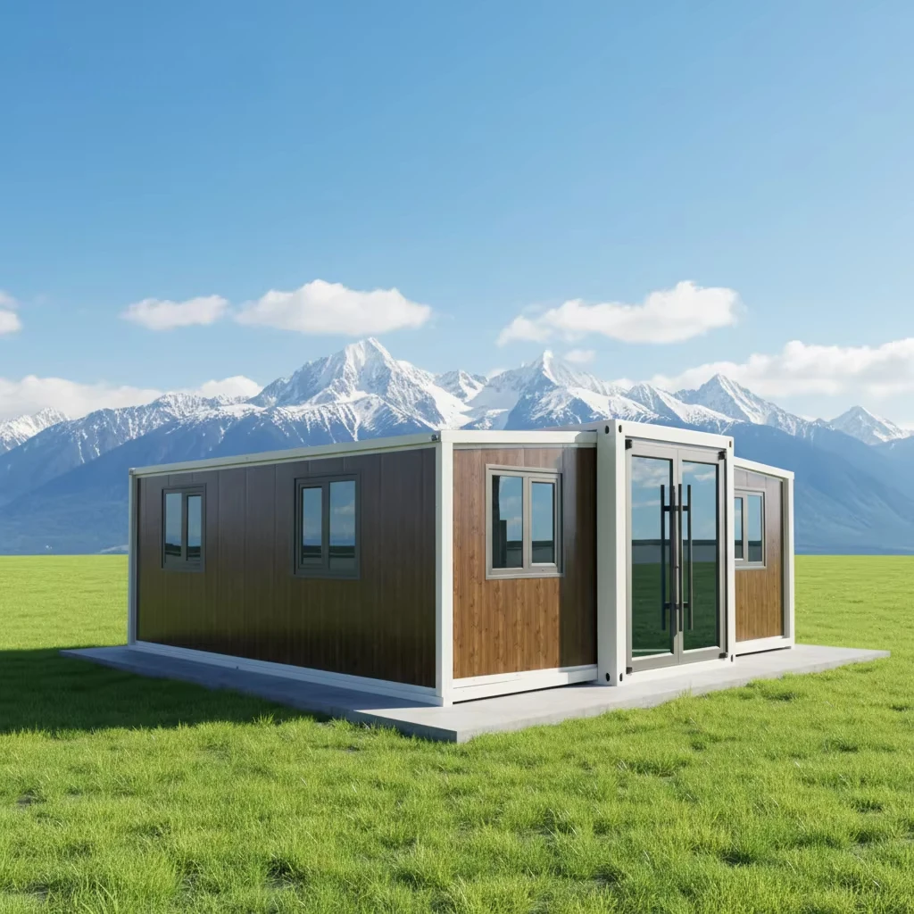 Luxury 20FT 40FT Expandable Prefabricated Container Room Double Wing Folding Design Modern Steel expandable container home