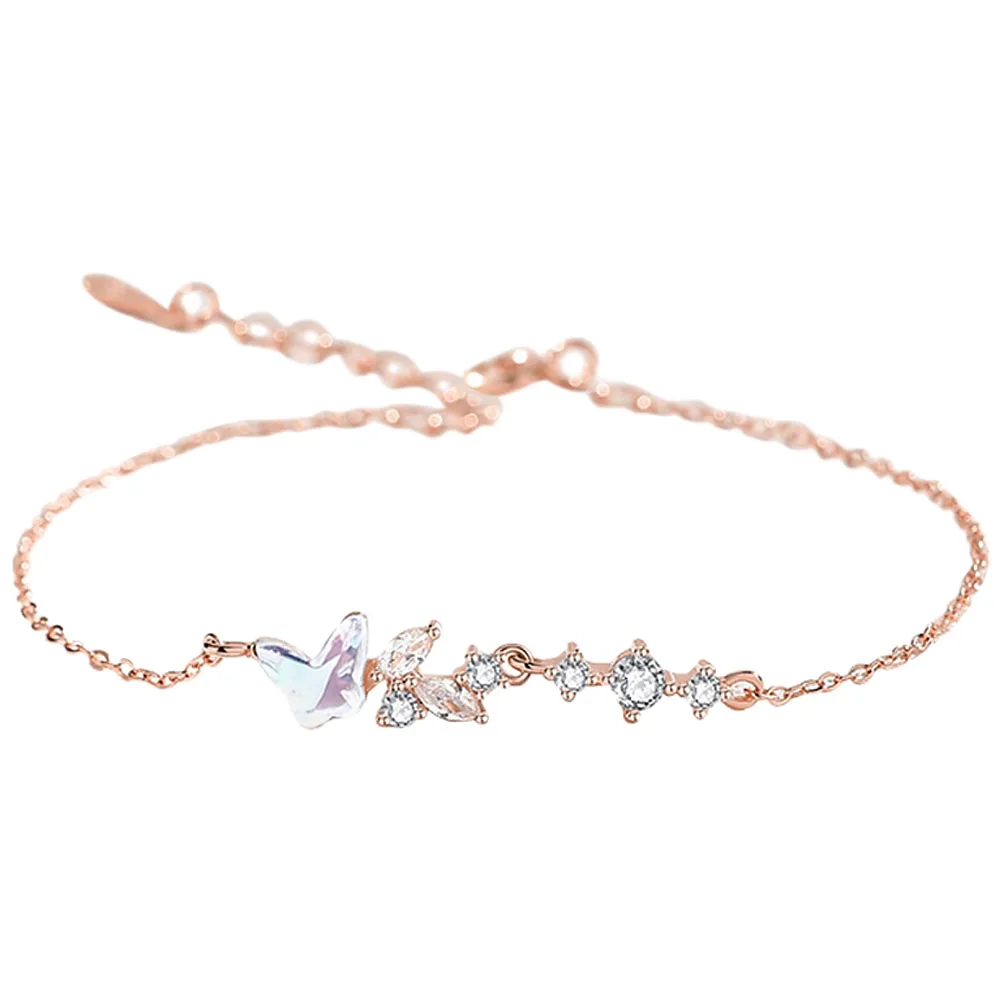 

Best Friend Bracelet Bracelets for Women Light Luxury Wrist Accessories Girl S925 Silver Girls Ladies Adjustable Chain Student