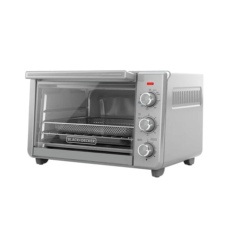 BLACK+DECKER  6-Slice Crisp 'N Bake Air Fry Toaster Oven, TO3217SS