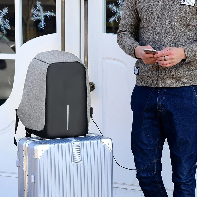 حقيبة ظهر مضادة للسرقة مقاس 15.6 بوصة للكمبيوتر المحمول للرجال Mochila ذكر مقاومة للماء حقيبة ظهر ذات سعة كبيرة حقيبة ظهر مدرسية مصممة