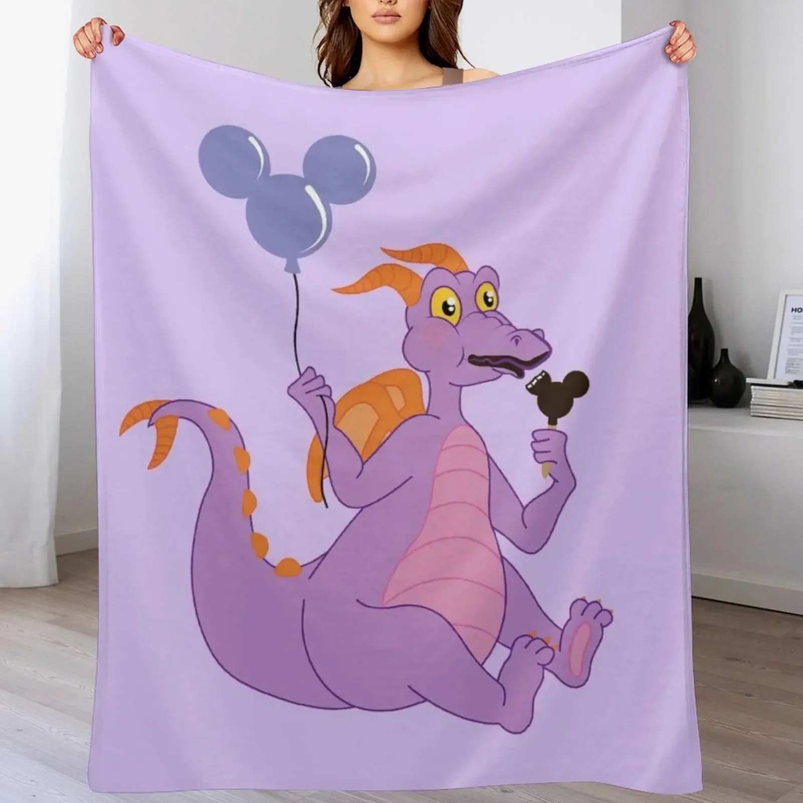 

Cute Figment Throw Blanket Cozy Home Blanket Gift for Christmas Holiday