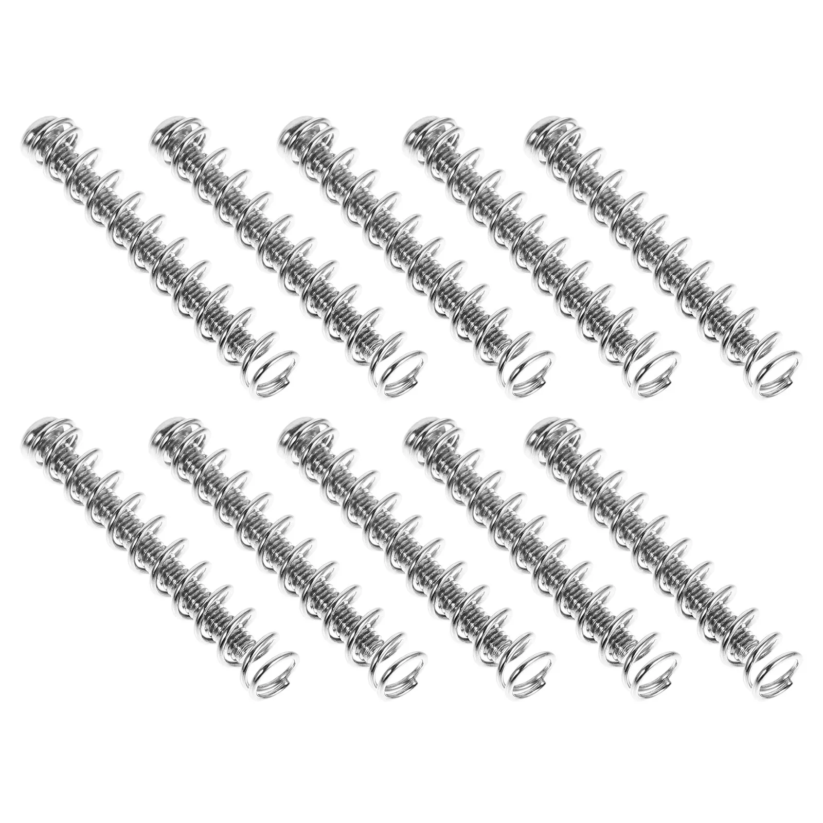 10Pcs Pickup Adjustment Screws with Springs for Electric Guitar Bass Precision Sound Clarity Vibration Absorption Easy