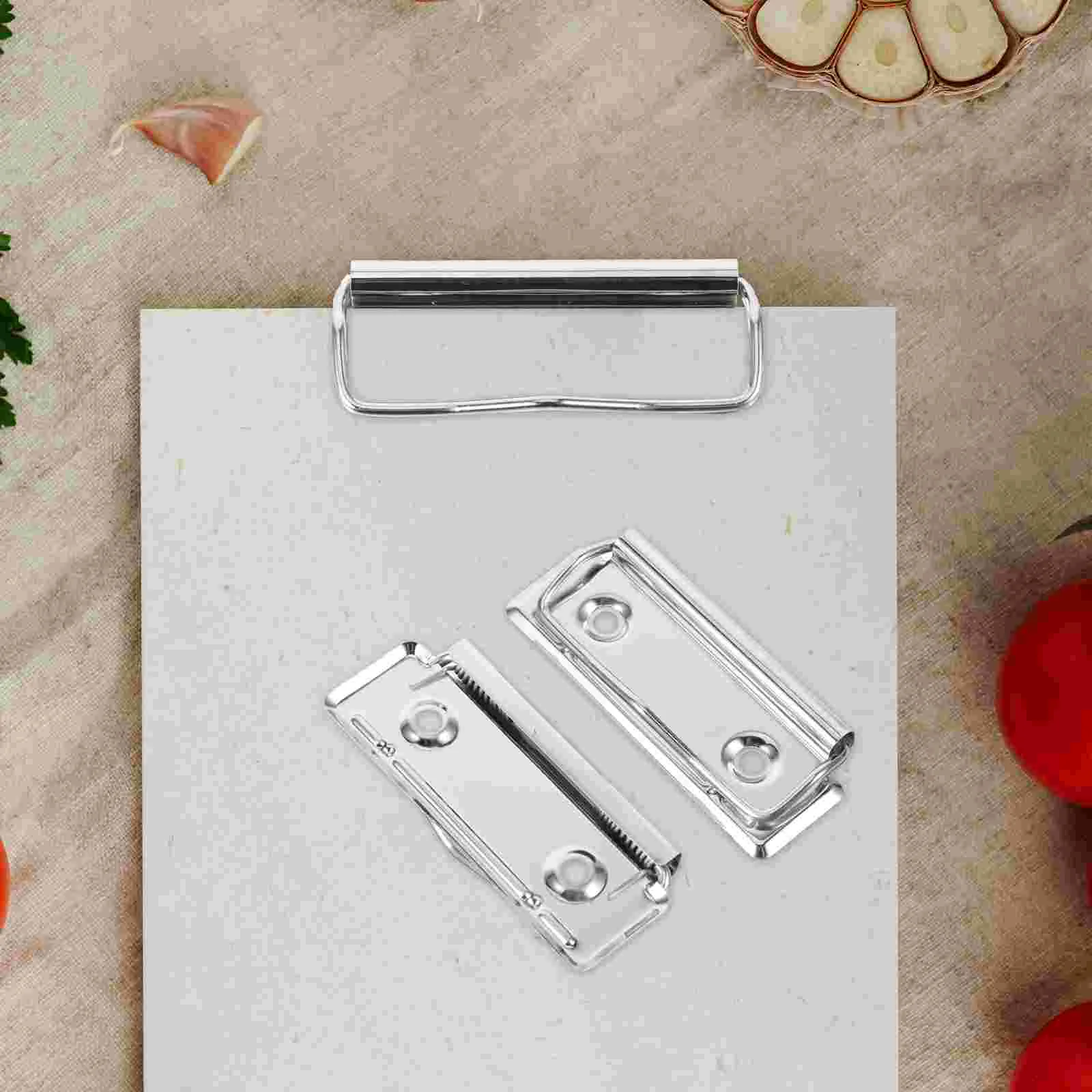 10Pcs Writing File Clipboard Clips Metal Clipboard Clips Multifunctional Clipboards Clips mountable clipboards clips