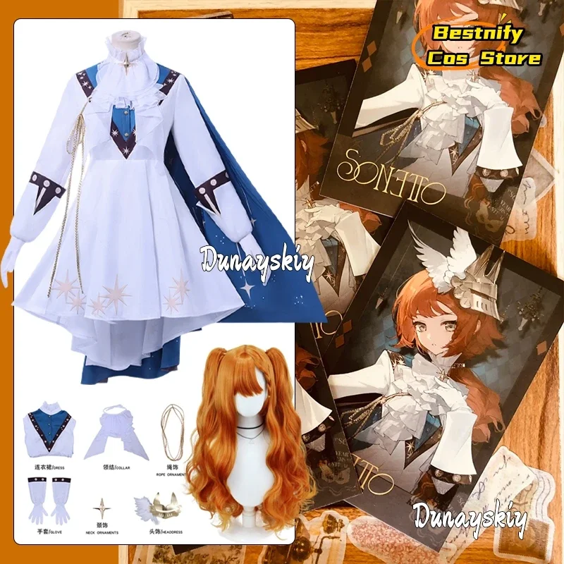 

CosplayReturn To Future 1999 Sonetto Tin Heart Cosplay Costume Medieval princess Lolita Skirt Sonetto Role-playing Suit For Hall