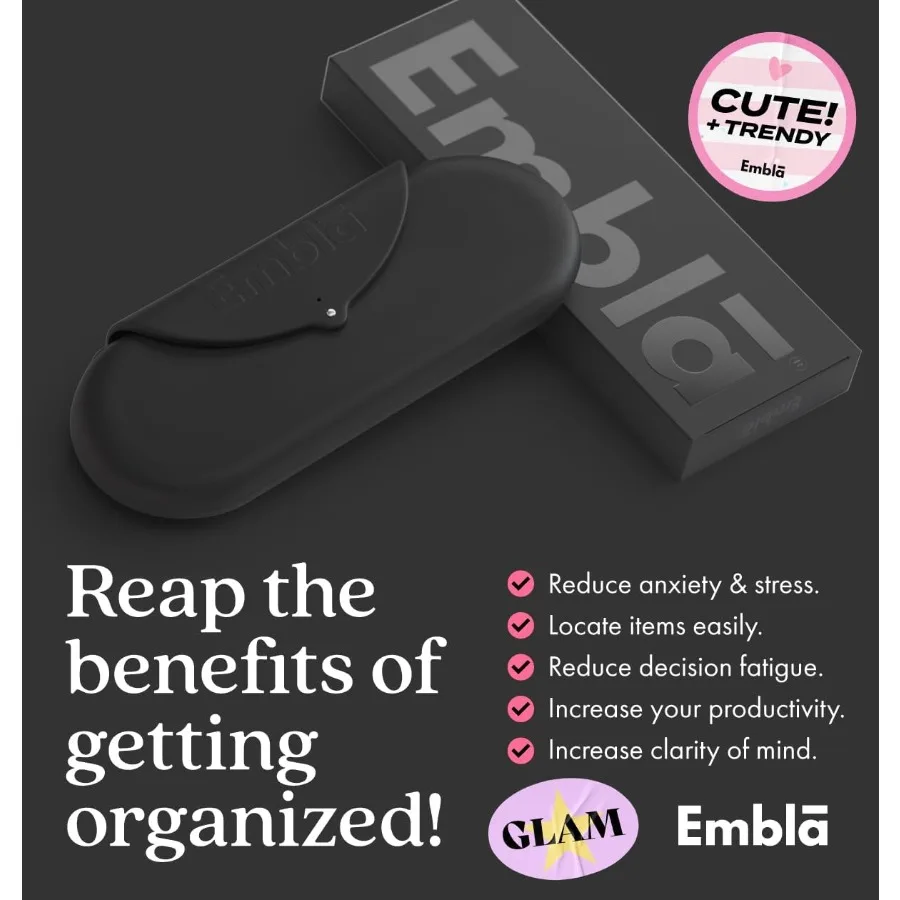 Emblaメイクブラシホルダー トラベルコスメティックケースポーチ ソフトシリコンコスメティックバッグ メイクアップブラシホルダー 安全なスナップ留め付き