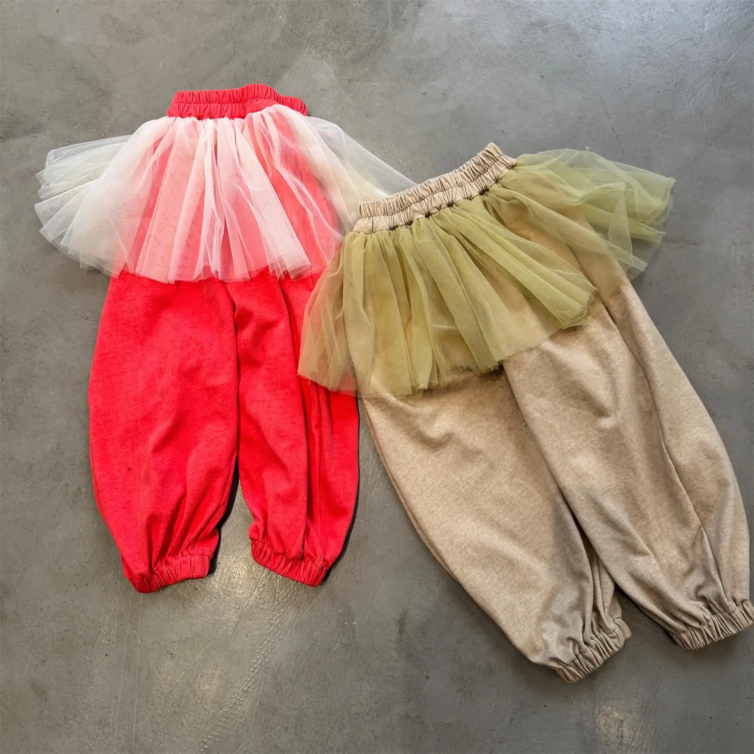 

Children Clothing Kids Solid Color Casual Pants Spring 2026 New Korean Style Girls Fashionable Casual Skirt Sweatpants