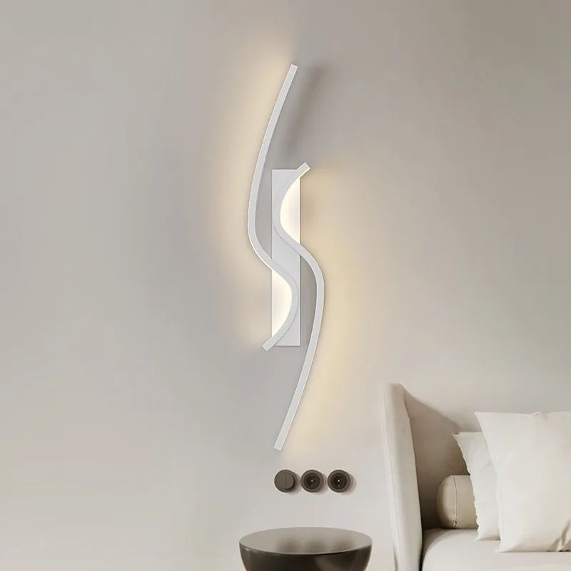 Applique Murale LED au Design Moderne, Luminaire Décoratif d'Nik, Idéal pour Salon, Arrière-plan de Télévision, Allée, Chambre à Coucher, oral et