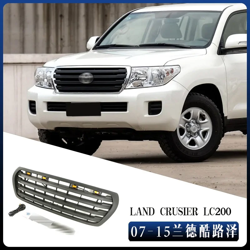 car Front Bumper Grille Trim for 2007-2015 TOYOTA  Land Crusier LC200 Grill  auto Racing grills