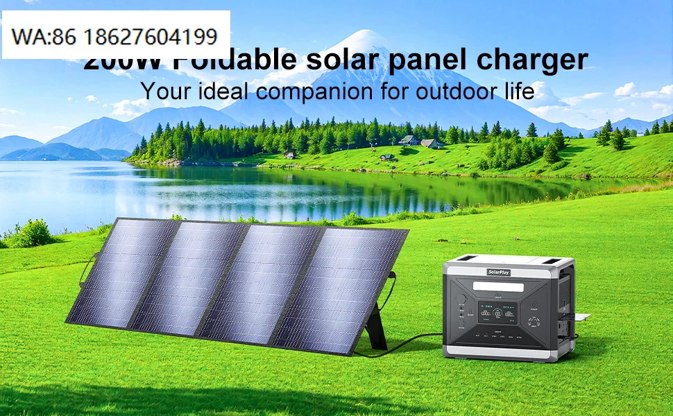 400W Portable Foldable Solar Panel, Outdoor Camping Module Compatible Off Grid Power Station