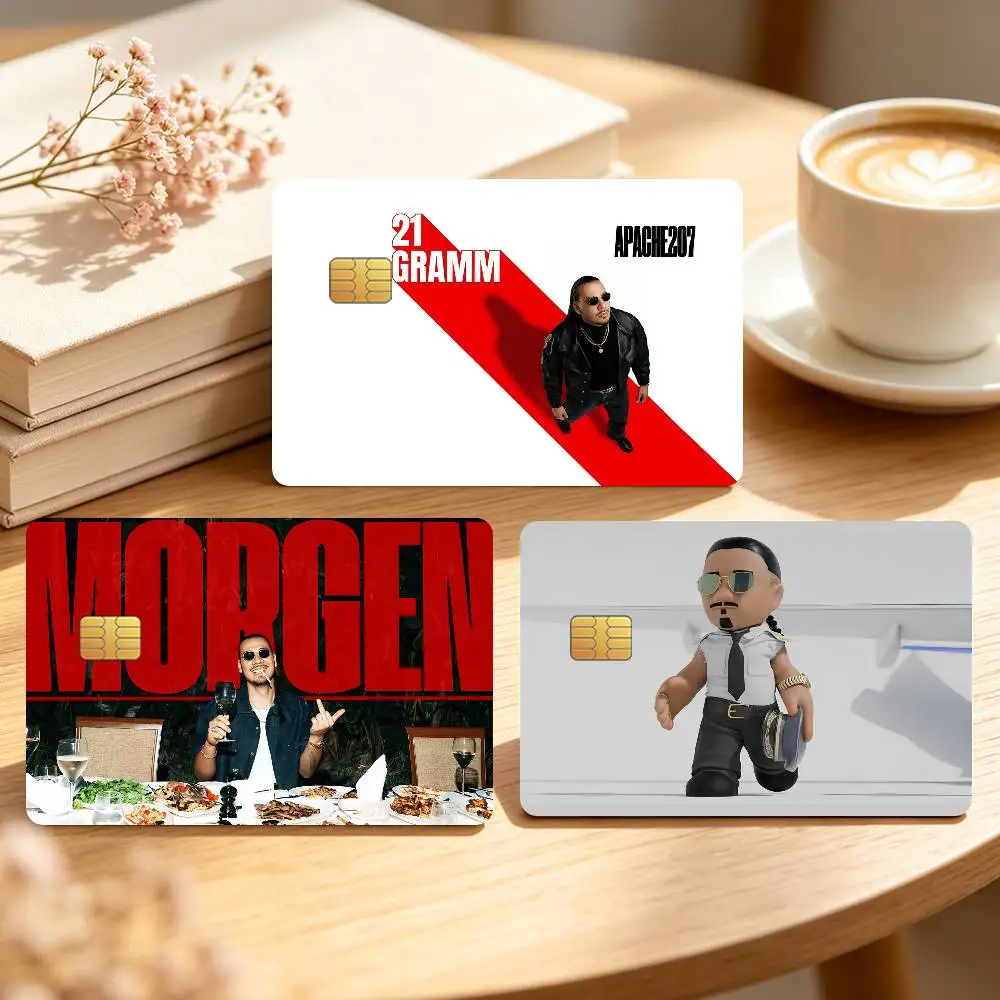 Rapper A-Apache 207 21 Gramm Credit Card Sticker Waterproof Anti-Scratch 4PCS Bank Debit Traffic Cover Decoration