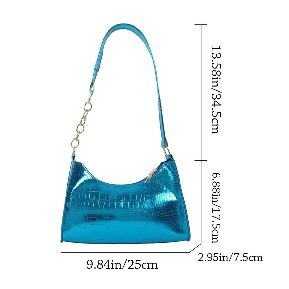 Bolso de hombro de cuero PU para mujer, bandolera Simple, Color sólido