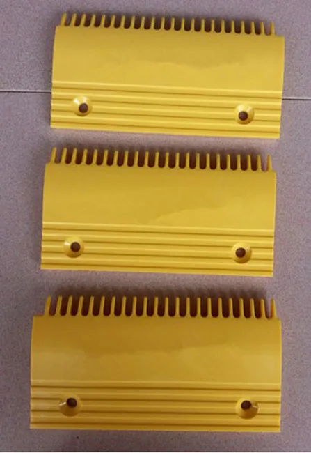 

Escalator Yellow Plastic Comb Plate QSTJ.S.A.3, QSTJ.S.A.2 ,QSTJ.S.A.1, 203*109*145 199*109*145 22 teeth