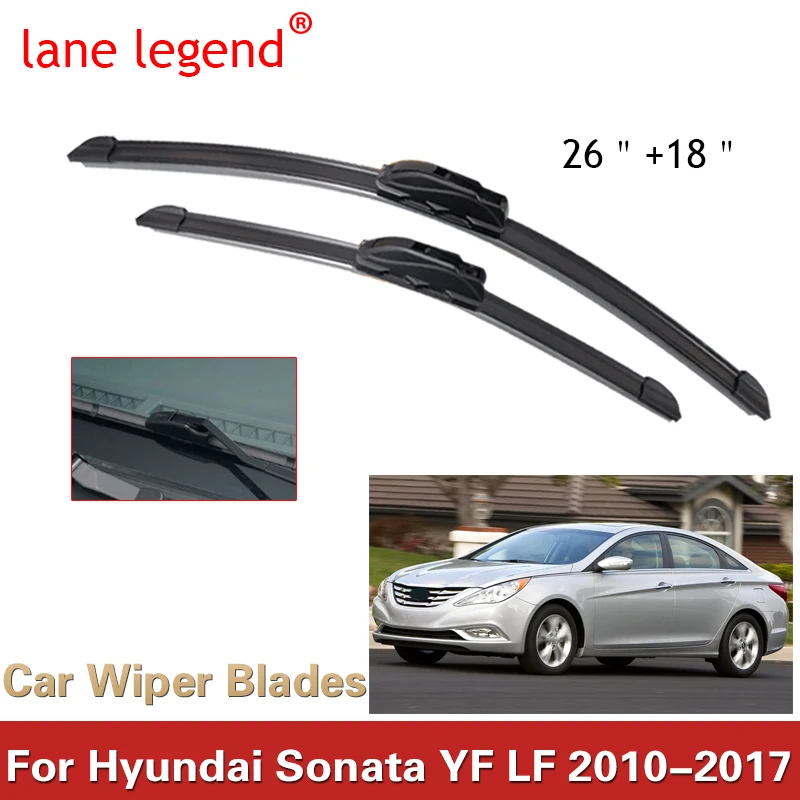 Lane Legend Wiper Front Wiper Blades For Hyundai Sonata YF LF 2010- 2017 2016 Windshield Windscreen Front Window 26\