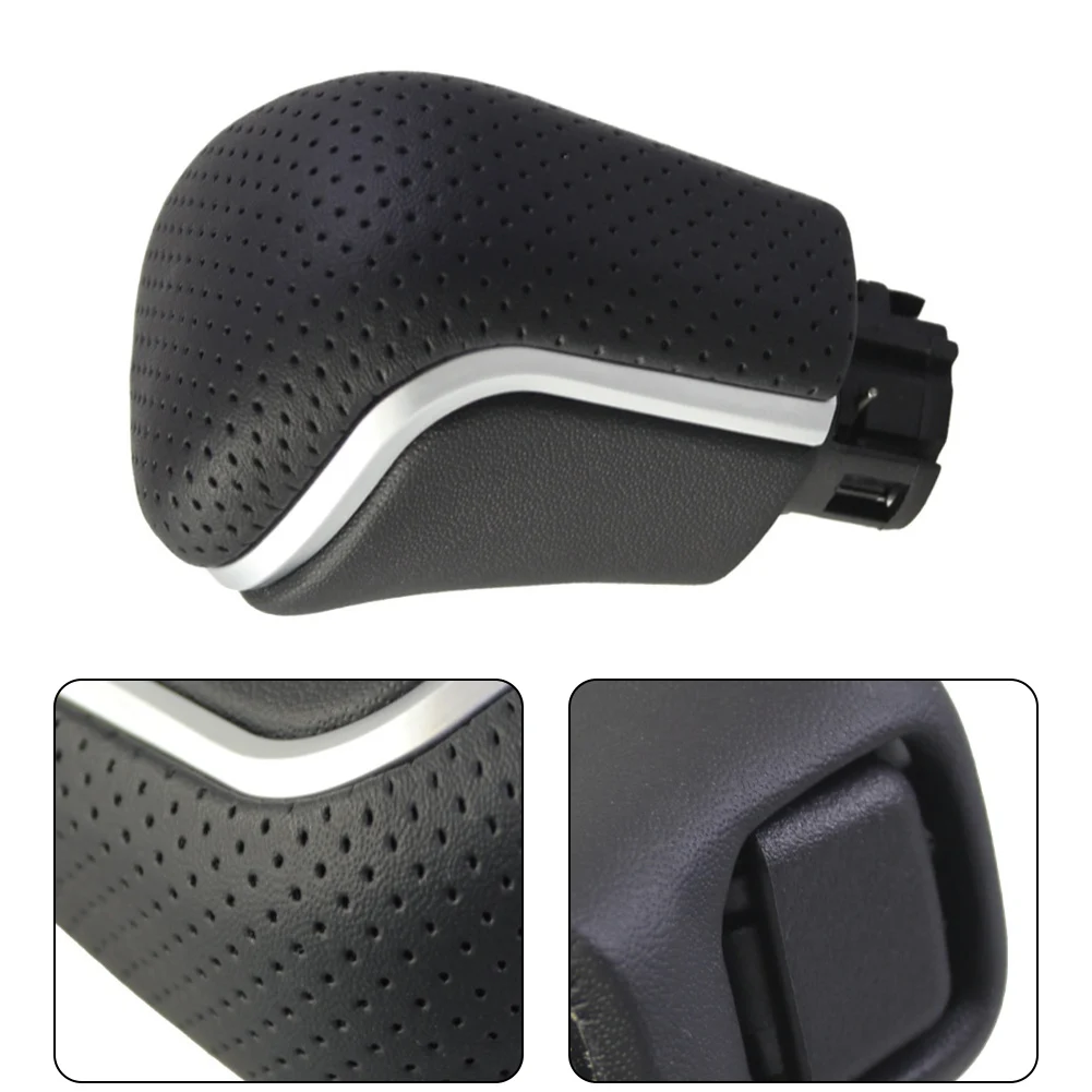 

Aftermarket Shift Knob Gear Shift Knob Car Interior Upgrade ABS Plastic Body Leather Cover Ergonomic Grip Easy Installation