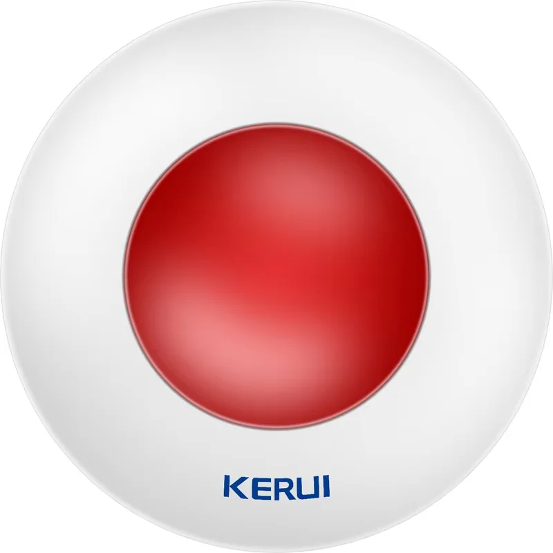 KERUI J009 110db إنذار صفارة الإنذار اللاسلكية فلاش LED ضوء إحترافي صفارة الإنذار العمل ل GSM PSTN أمن الوطن صوت نظام إنذار ضد السرقة