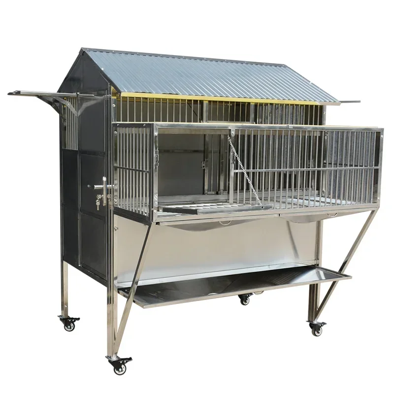 

Large stainless steel pigeon Special for raising pigeons Pairing cage Household outdoor breeding Pigeon shed