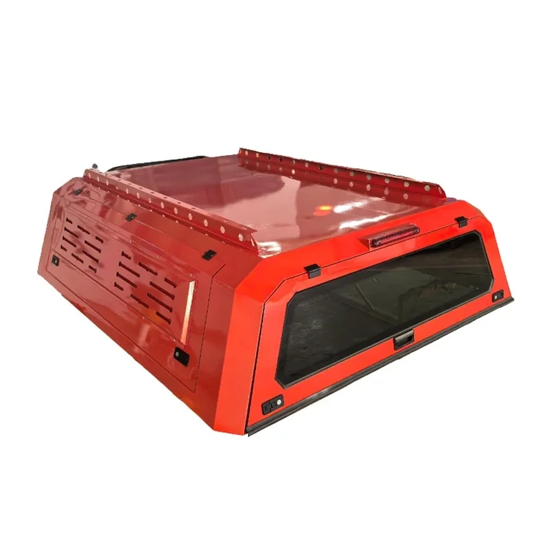 Top Quality Mangane Steel Split Hardtop Pickup Truck Canopy Ranger .Ft, Waterproof Manual Lid, Colors, No-Drill, Durle
