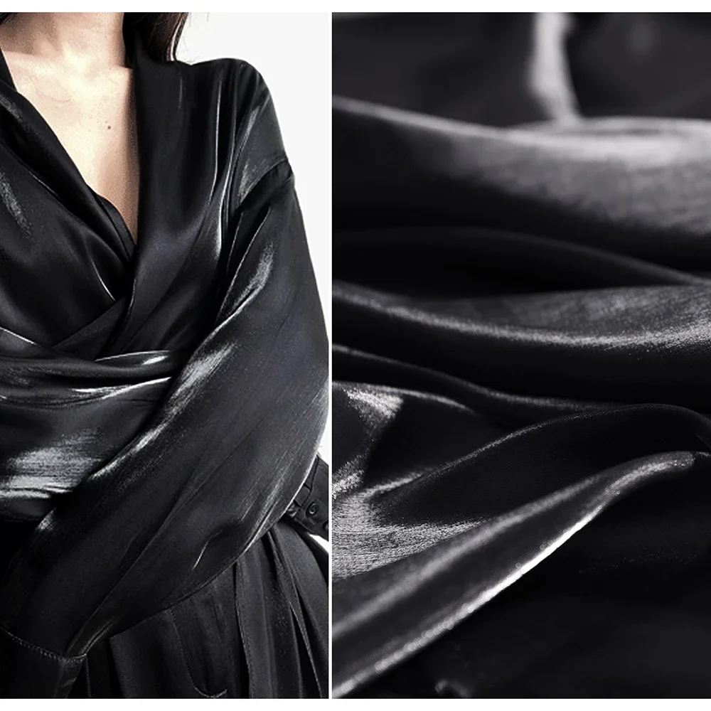 

Розовый, белый, черный, роскошная мерцающая переливающаяся ткань, глянцевая градиентная легкомысленная атласная ткань, блестящая ткань для одежды, ткань для платья