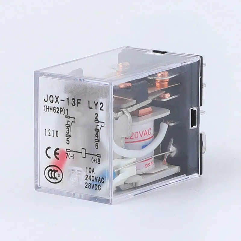 1pc Electromagnetic Relay 10A AC 240V/ DC 28V 8 Pins DPDT DC 12V 24V AV 220V General Purpose Relay Adjust Automatically