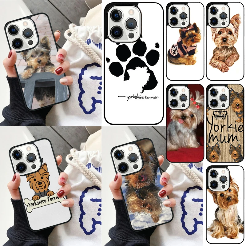 Yorkshire Terrier Dog Paw Print phone Case Cover For iPhone 16 15 14 Plus X XR XS for apple 16 11 12 13 mini Pro Max