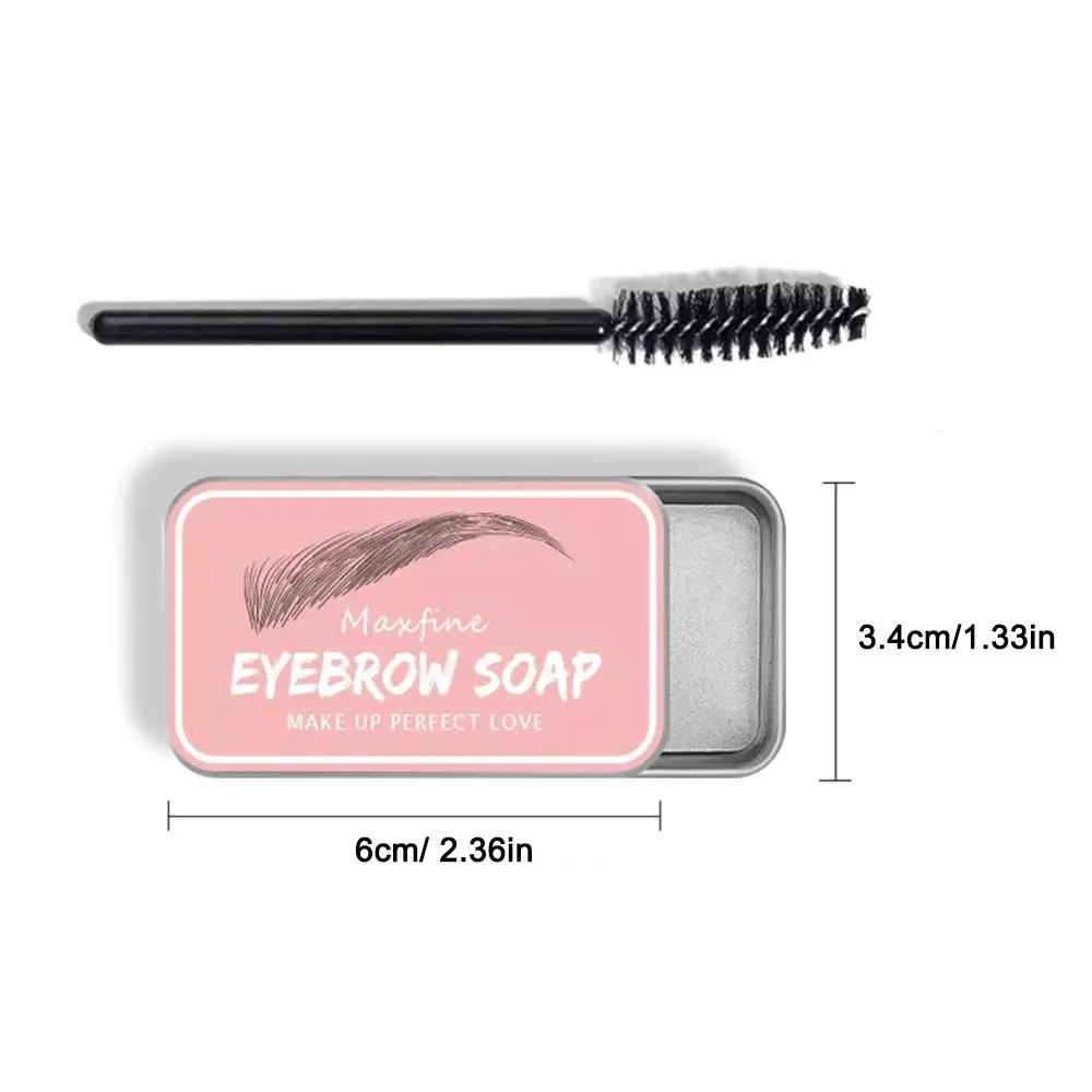 1Pc Eyebrow Styling Gel Brows Wax Sculpt Soap Waterproof Long-Lasting 3D Feathery Wild Brow Styling Easy To Wear Makeup Eyebrow