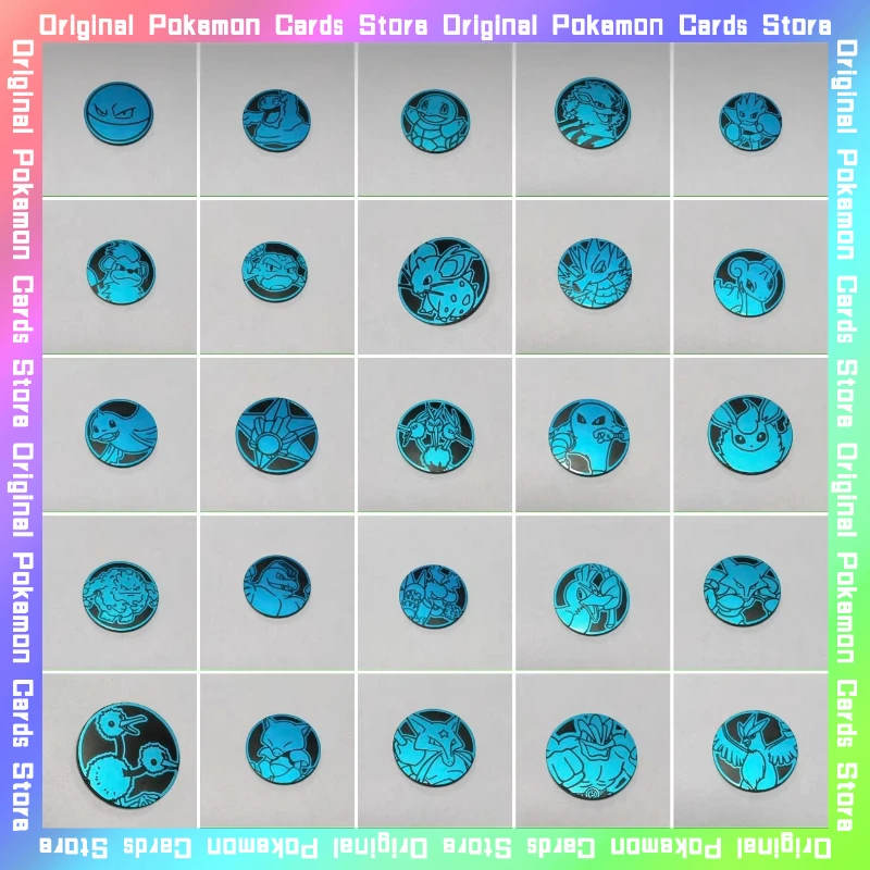 

100%Original Pokemon PTCG Collected 151 Blue Coin Trading Anime Toy Simplified Chinese Collectible Cards Birthday Gift Bulbasaur