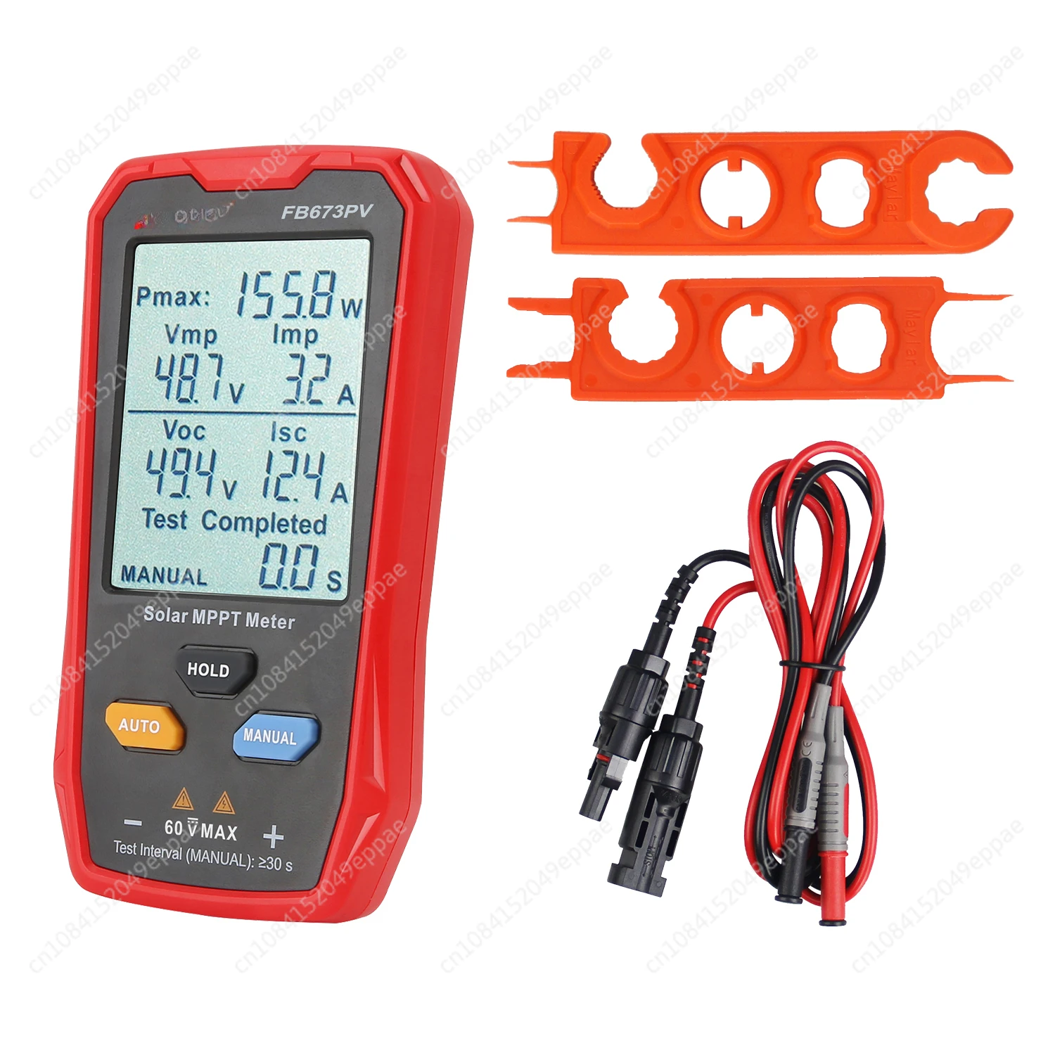 New FB673PV 800w LCD MPPT solar panel pv tester energy meter Smart Current Voltage Tester Digital meter solar power tester