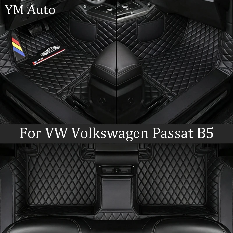Custom Car Floor Mats For VW Volkswagen Passat B5 2003-2007 Full Edge Wrapping Carpet Cover Interior Decoration Accessories