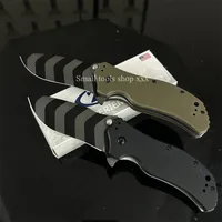 0350 Folding Knife  High-hardness Stainless Steel Blade with G10 Handle Pointed Tip Design Suitable for Outdoor Camping Survival