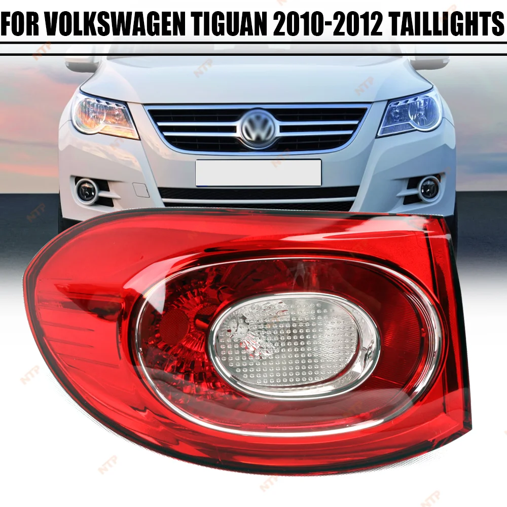 Left+Right NEW Car Rear Tail Light For Volkswagen Tiguan 2010-2012 Outer Taillamp Brake Reverse Turn Signal Lamp Car Accessories