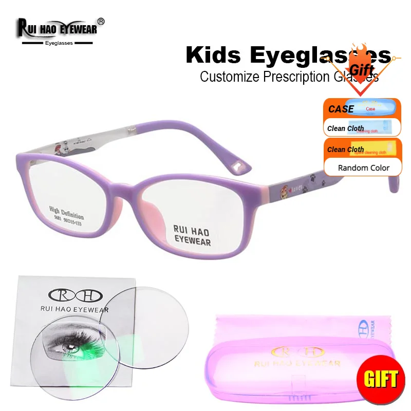 

Customize KIDS Prescription Eyeglasses Boy Girls Children Recipe Eyeglasses Amblyopia Myopia Glasses Spectacles Fill Lenses