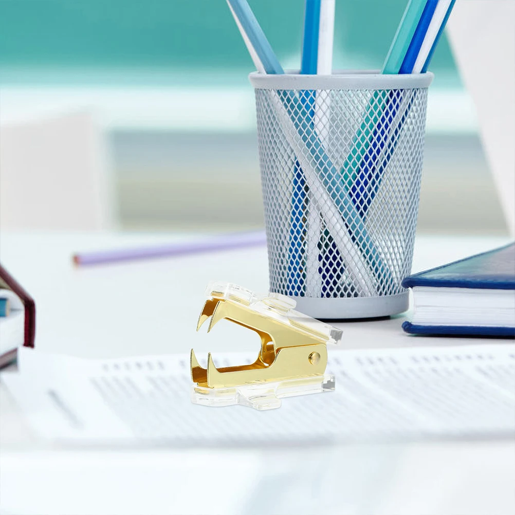 2pcs Portable Small Stapler Remover Mini Staple Removing Tool Office Supply Bulletin Board Staples Easy Carry Ergonomic Design