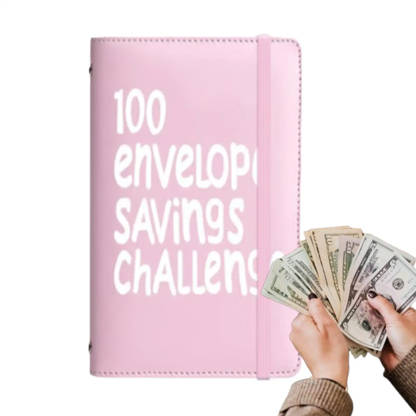 100 Umschläge Geldspar-Challenge Budget-Planer 100-Tage-Tracker zum Sparen von 5050 Dollar für Budget-Tracking für Erwachsene – Detail 3