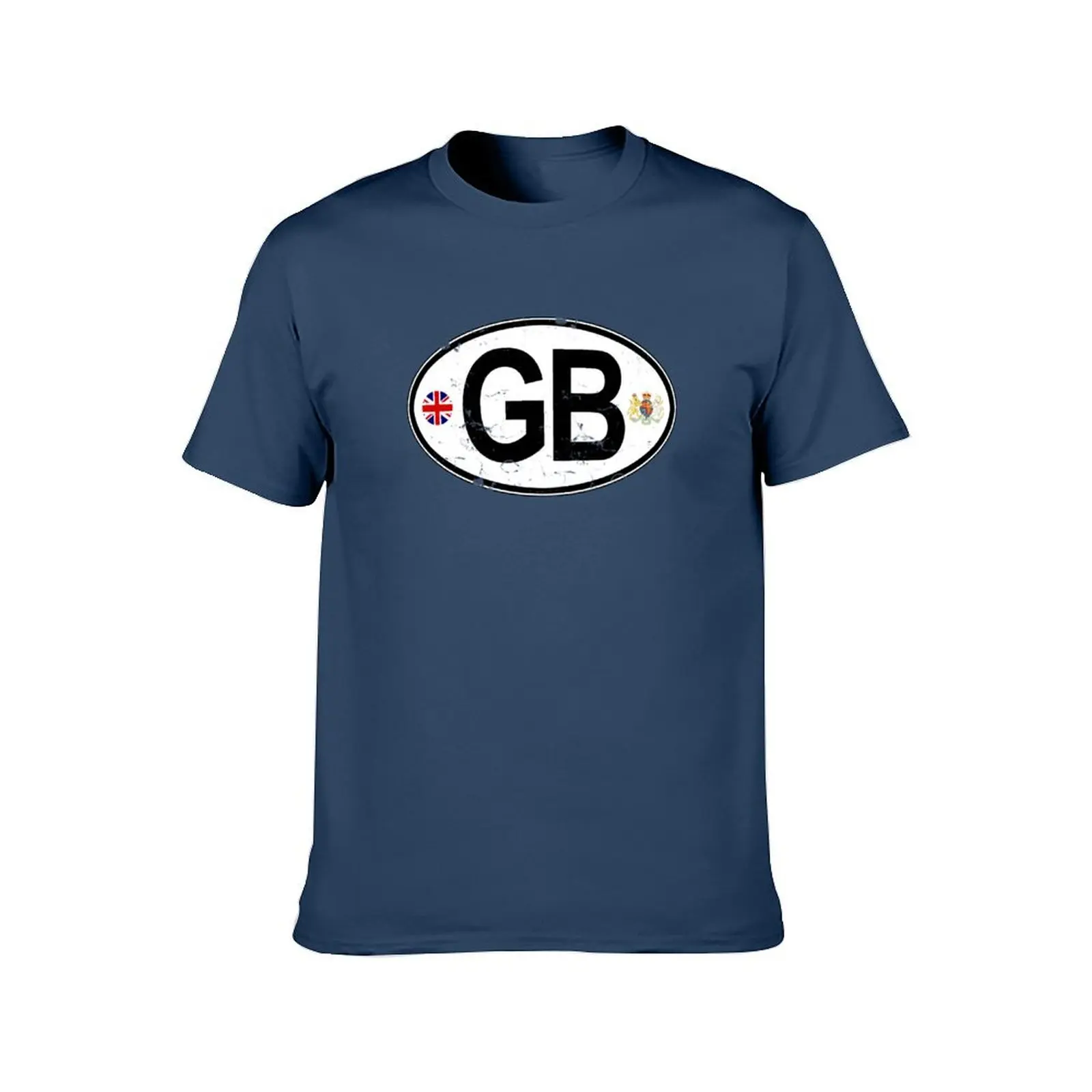 Great Britain Oval Country Code Decal T-Shirt Funny t-shirts Aesthetic clothing mens t shirt graphic