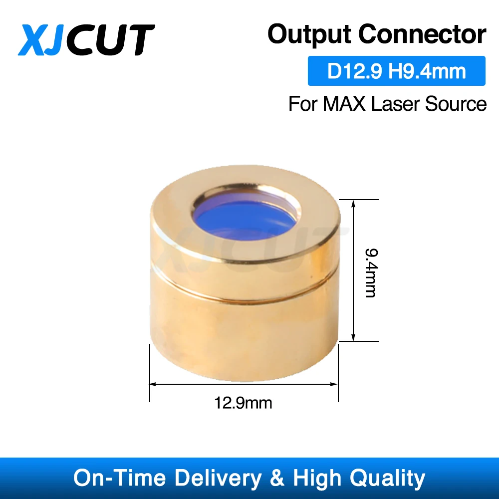 XJCUT Output Protective Connector Lens Group with Lens Protective Cap D12.9H9.4 For MAX QBH Fiber Cutting Machine Laser Source