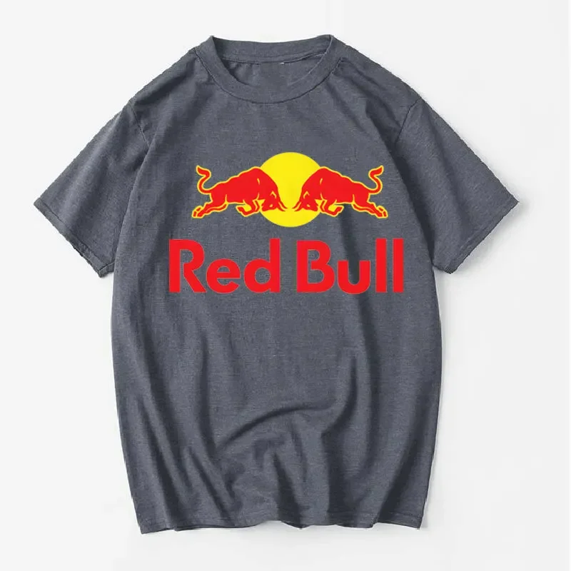 ثلاثية الأبعاد مطبوعة ريد بول شعار قصيرة الأكمام قميص جديد الرياضة في الهواء الطلق تي شيرت رجالي عشاق السباق هدية أعلى دراجة هوائية جبلية جيرسي