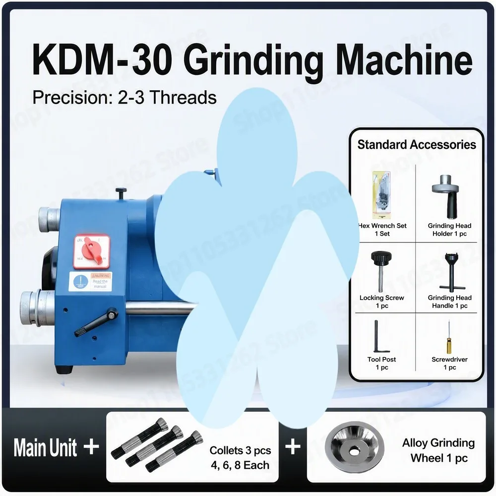 Universal Tool Cutter Grinder 220V for Sharpening End Mill Lathe Tool Drill Bit Engraving Cutter with Collets and Wheel