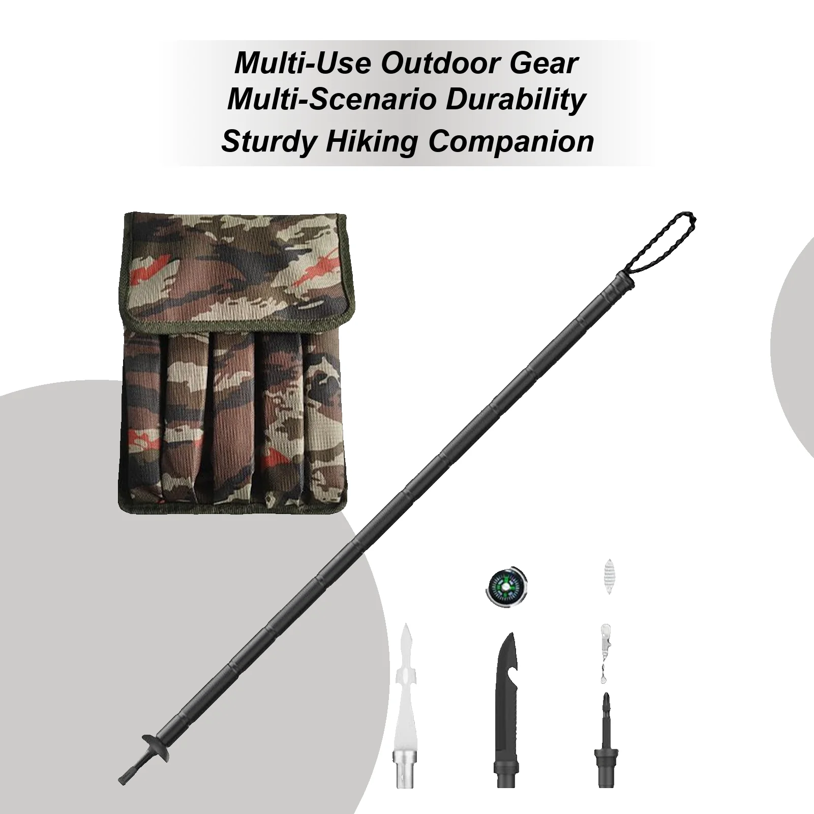 

Trekking Pole Folding Walking Poles Mountain Climbing Sticks For Trekking Hiking Backpacking Camping Survival Outdoor Mountain