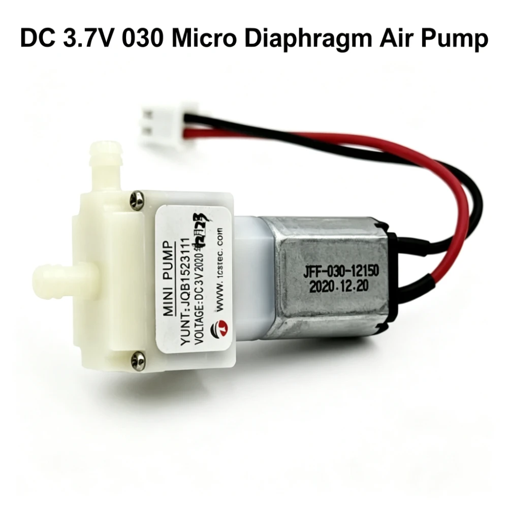 JQB1523 030 DC 3V 3.7V Mini Dual Nozzle Diaphragm Air Vacuum Inflation Oxygen Aeration Pump