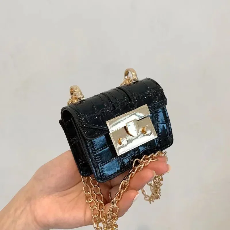 Mini bolso cruzado con cadena para mujer, bandolera de diseñador de lujo, tendencia de verano, 2024