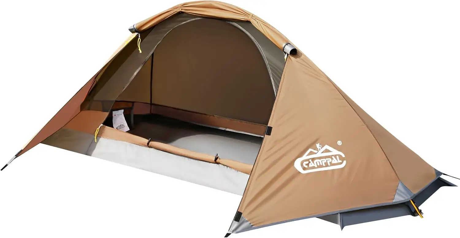 1 Person Camping Tent For Hiking Mountain Hunting Backpacking 4 Season Windproof Rainproof Waterproof