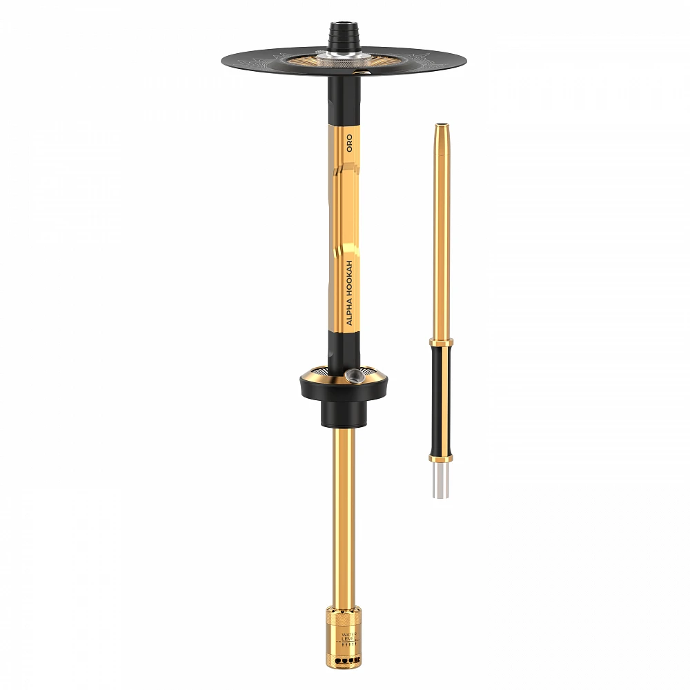 Alpha Hookah ORO Prime Aluminum Alloy Shisha Set with Glass Bottle Single Pipe view 2