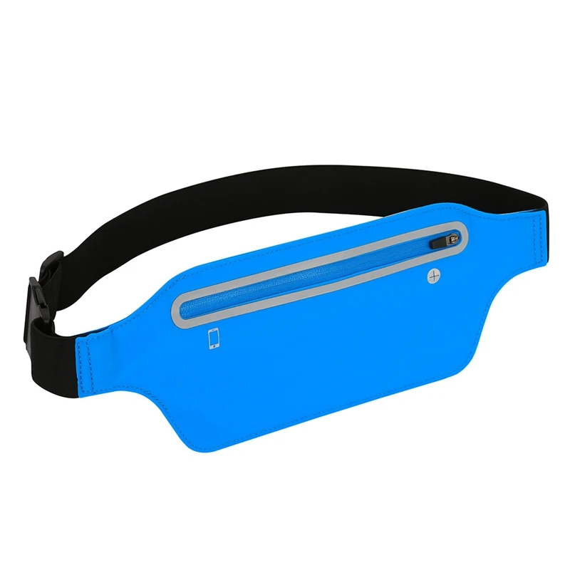 Ultra Slim Waterproof Running Belt Waist Pack, Adjustable Reflective Waist Bag For All Kinds Of Phones