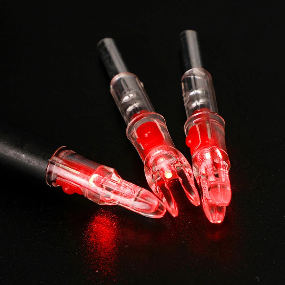 3PC Led Lighted Nocks For Arrows Recurve And Compound Bow Arrow Nock For Hunting No Tool Required No Screwdriver Required