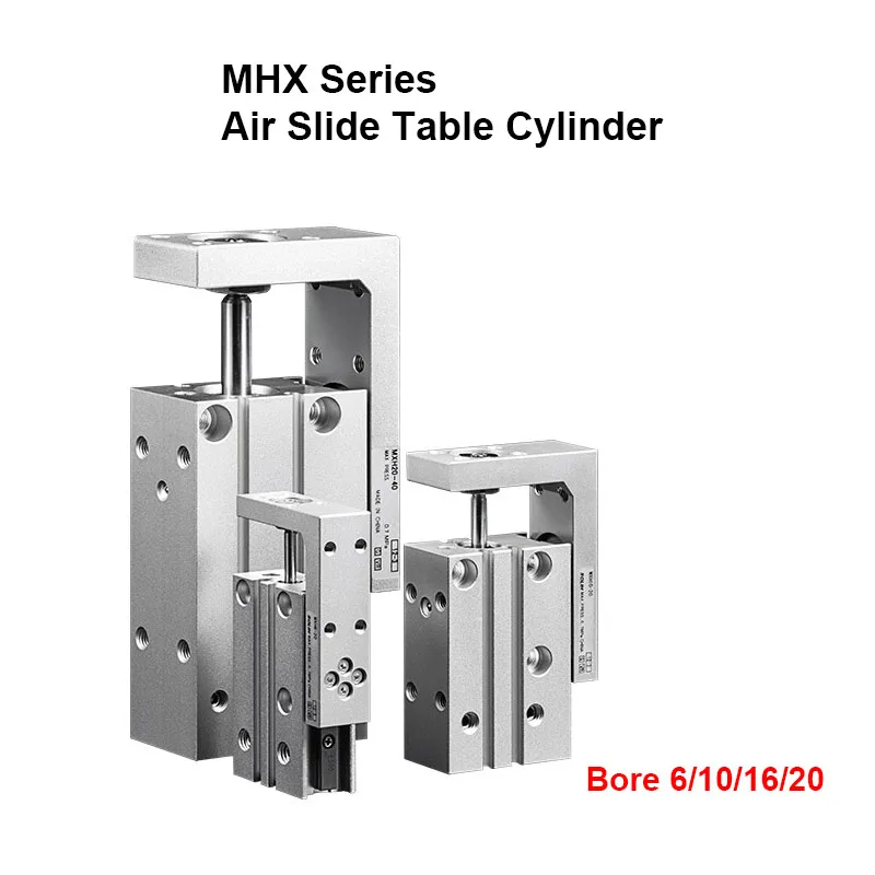 

MXH Series Air Slide Table Cylinder Bore 6/10/16/20mm Stroke 5/10/15/…/50/60mm High Precesion Compact Slide Cylinders