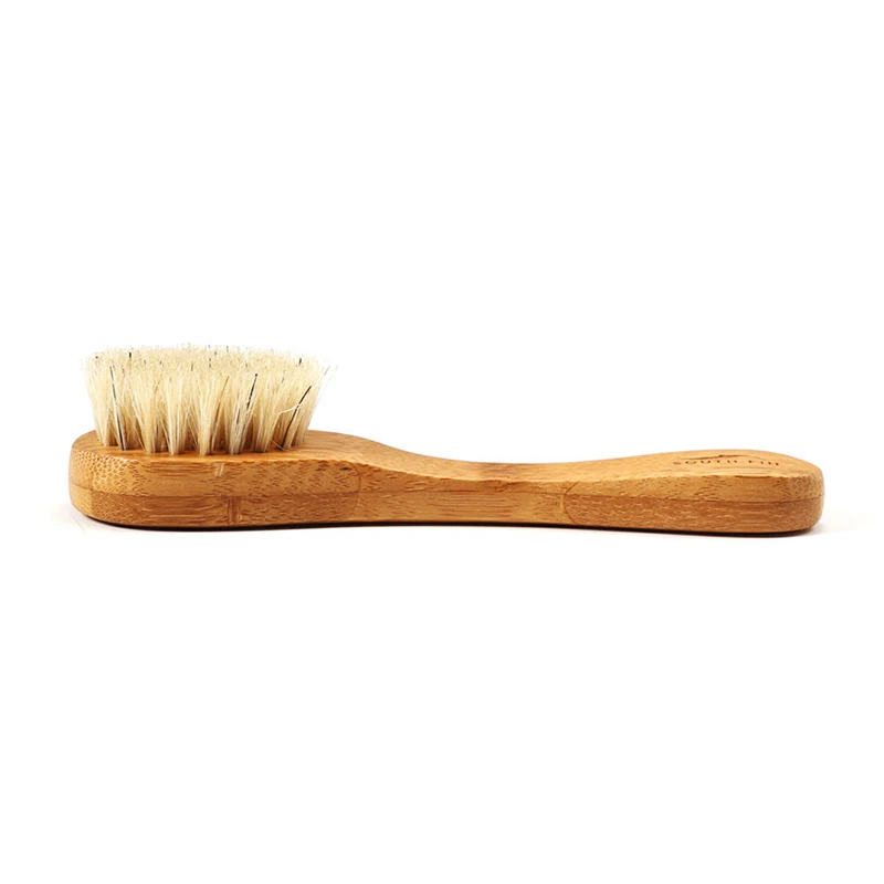 Setole naturali per spazzole per il viso Spazzole esfolianti per il viso Donna in legno Uomo Cura della pelle Spazzola per il corpo Massaggiatore Scrubber Strumenti