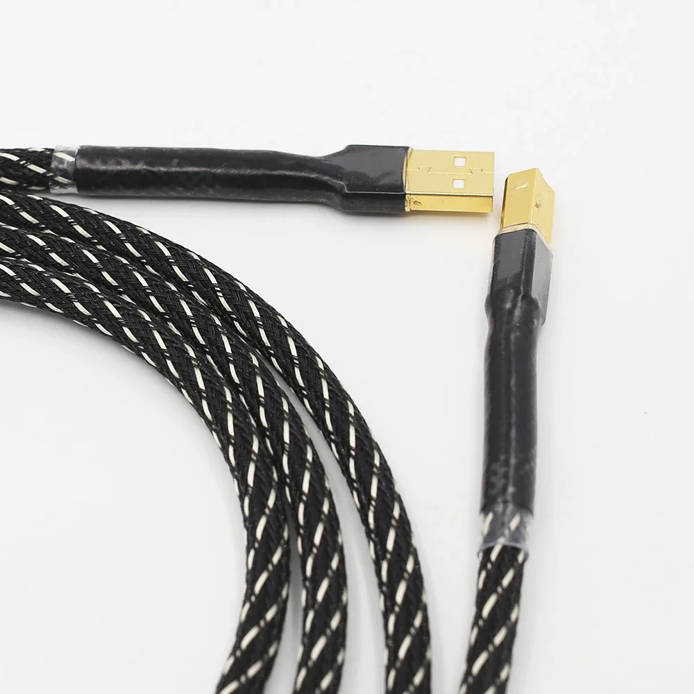 ハイファイ USB ケーブル高品質タイプ A からタイプ B ハイファイデータケーブル DAC デコーダサウンドカードオーディオケーブル DAC データライン