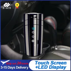 12V 24V Portable Car Heating Cup Stainless Steel Water Warmer Bottle Car Kettle Coffee Mug LCD Display Temperature