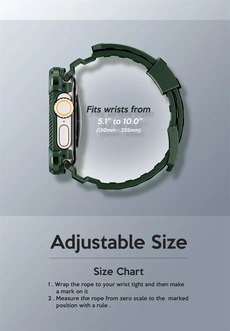 I-BLASON For Apple Watch Ultra 4/3/2/1 Case 49mm Armorbox Rugged Watch Band with 2Set Built-in Tempered Glass Screen Protector